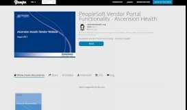 
							         PeopleSoft Vendor Portal Functionality - Ascension Health - Yumpu								  
							    