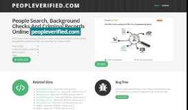 
							         peopleverified.com People Search, Background Checks And ...								  
							    