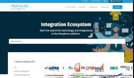 
							         Peoplevox Integration Ecosystem								  
							    
