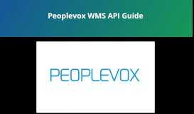 
							         Peoplevox WMS API Guide - GitHub Pages								  
							    