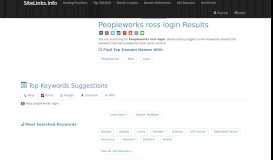 
							         Peopleworks ross login Results For Websites Listing								  
							    