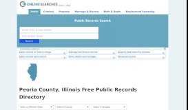 
							         Peoria County, Illinois Public Records Directory - Free Public Records ...								  
							    