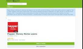 
							         Pepper Money Home Loans Reviews - ProductReview.com.au								  
							    
