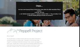 
							         PeppeR Project – PeppeR Project								  
							    