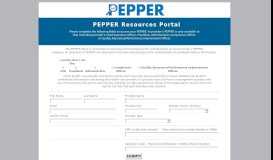 
							         PEPPER Resources Portal								  
							    