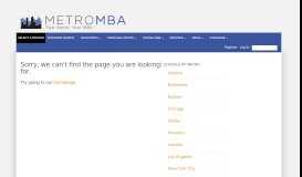
							         Pepperdine University Part-Time MBA | MetroMBA								  
							    