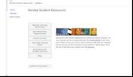 
							         Peralta Student Resources - Canvas								  
							    