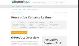 
							         Perceptive Content Review – 2019 Pricing, Features, Shortcomings								  
							    