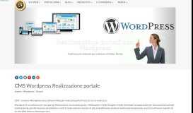 
							         Perché Realizzare portale Web con Wordpress? - Webmaster								  
							    
