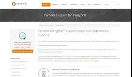 
							         Percona MongoDB support for better application performance								  
							    