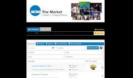 
							         perform a new job search. - NCAA Career Center								  
							    