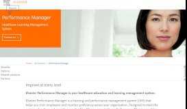
							         Performance Manager | Healthcare Learning ... - Elsevier								  
							    
