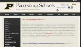 
							         Performance Opportunities - Perrysburg Schools								  
							    
