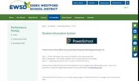 
							         Performance Portals / Home - Essex Westford School District								  
							    