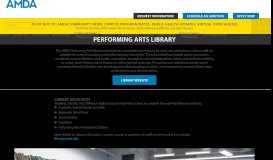 
							         Performing Arts Library - AMDA								  
							    