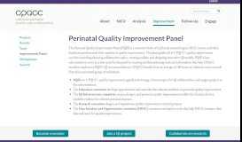 
							         Perinatal Quality Improvement Panel | California Perinatal ...								  
							    