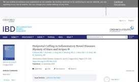 
							         Periportal Cuffing in Inflammatory Bowel Diseases: Mystery of Stars ...								  
							    