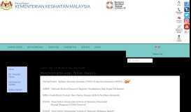 
							         Perkhidmatan Online - Portal Rasmi Kementerian Kesihatan Malaysia								  
							    