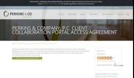 
							         Perkins & Company, P.C. Client Collaboration Portal ... - Perkins & Co								  
							    