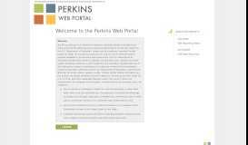
							         Perkins Web Portal - U.S. Department of Education								  
							    