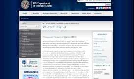 
							         Permanent Change of Station (PCS) - VA-FSC Internet								  
							    