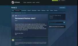 
							         Permanent Partner view? :: Portal 2 General Discussions								  
							    
