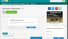 
							         Permata e-Business 1.0.5 Free Download								  
							    