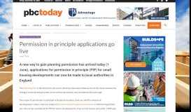 
							         Permission in principle applications go live | Planning, BIM ...								  
							    