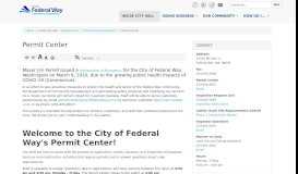 
							         Permit Center | City of Federal Way								  
							    