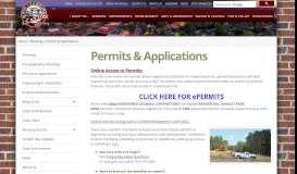 
							         Permits & Applications - Town of Clayton								  
							    