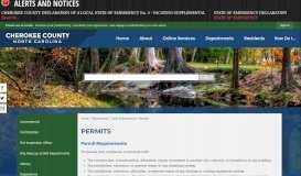 
							         Permits | Cherokee County, NC								  
							    