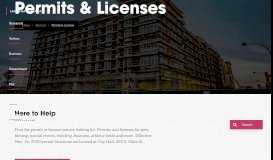 
							         Permits & Licenses - City of Las Vegas								  
							    