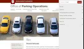 
							         Permits: Office of Parking Operations: Indiana University Bloomington								  
							    