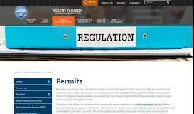 
							         Permits | South Florida Water Management District								  
							    