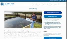 
							         Permitting at the St. Johns River Water Management District								  
							    