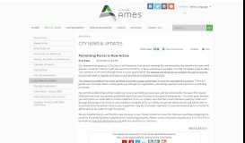 
							         Permitting Portal is Now Active | City News & Updates | City of Ames, IA								  
							    