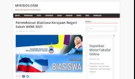 
							         Permohonan Biasiswa Kerajaan Negeri Sabah BKNS 2019								  
							    