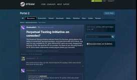 
							         Perpetual Testing Initiative on consoles? :: Portal 2 General Discussions								  
							    