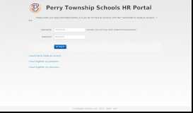 
							         Perry Township Schools HR - Payroll Portal								  
							    