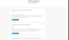 
							         Perryman News - Perryman & Associates								  
							    