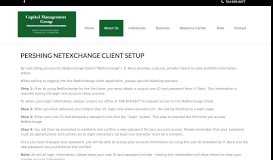 
							         Pershing NetExchange Client Setup | Capital Management ...								  
							    