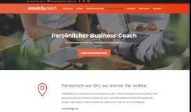 
							         Persönlicher Business-Coach - simplicity.coach								  
							    
