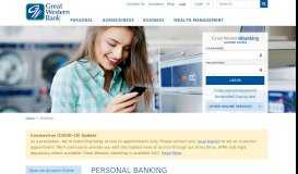 
							         Personal Banking Account | Great Western Bank								  
							    