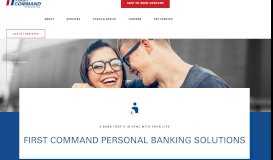 
							         Personal Banking | First Command								  
							    