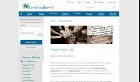 
							         Personal Banking | Mobile & Online Banking | Cortland Bank								  
							    
