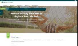 
							         Personal Banking - Regional Australia Bank								  
							    