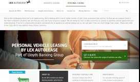 
							         Personal Car Leasing and Contract Hire | Lex Autolease								  
							    
