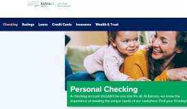 
							         Personal Checking › Extraco Banks								  
							    