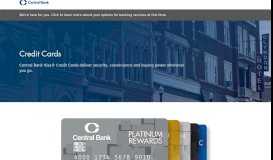 
							         Personal Credit Cards | Personal Banking | Central Bank								  
							    
