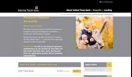 
							         Personal Deposit Accounts | United Trust Bank								  
							    